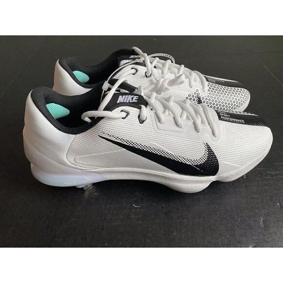 Men\'s Size 12 Nike Force Zoom 7 Pro Baseball‎ Cleats White Black DC9905-103 NEW main image 7